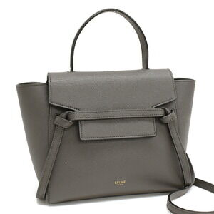 Celine Belt Bag handbag gray leather